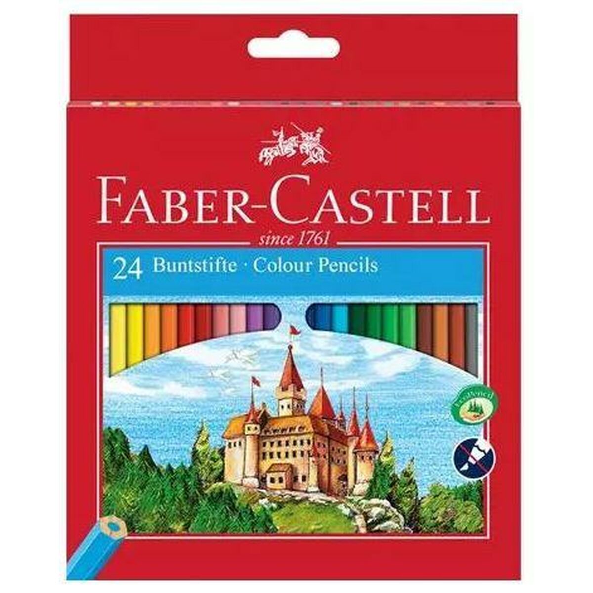 Färgpennor Faber-Castell Multicolour (5 antal)-Kontor och Kontorsmaterial, konst och hantverk-Faber-Castell-peaceofhome.se
