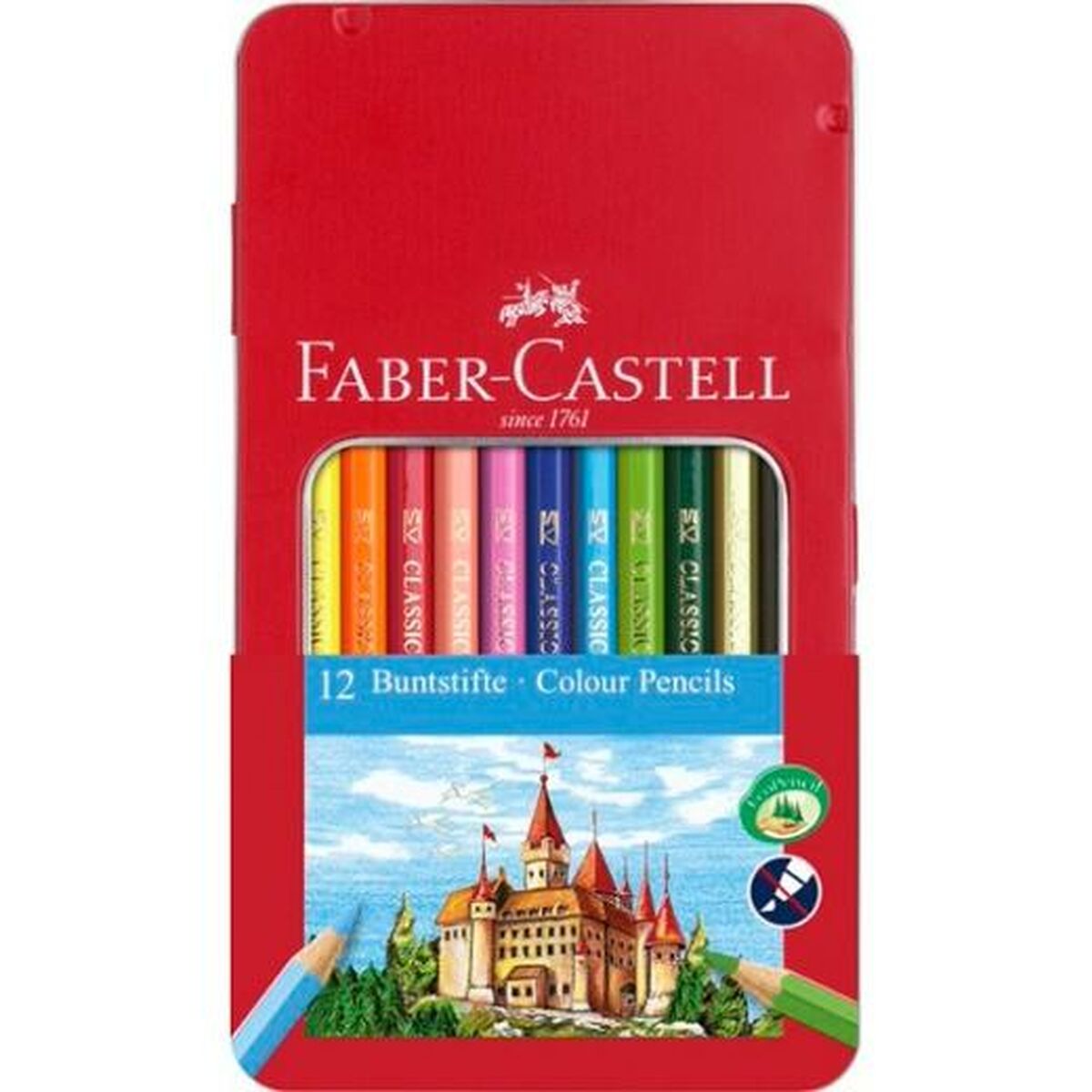 Färgpennor Faber-Castell Multicolour 6 Delar-Kontor och Kontorsmaterial, konst och hantverk-Faber-Castell-peaceofhome.se