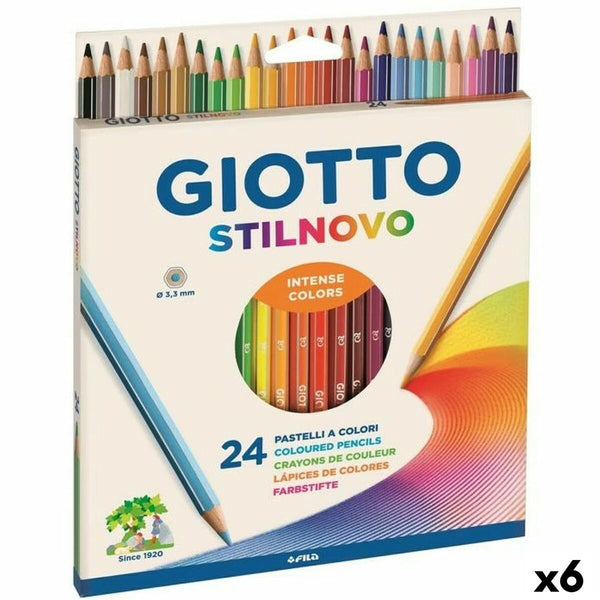Färgpennor Giotto Stilnovo Multicolour (6 antal)-Kontor och Kontorsmaterial, konst och hantverk-Giotto-peaceofhome.se