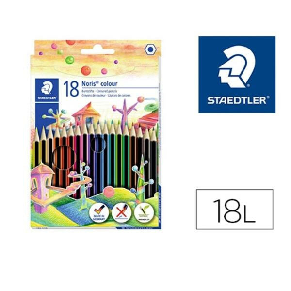 Färgpennor Staedtler 185 C18 Multicolour 18 Delar