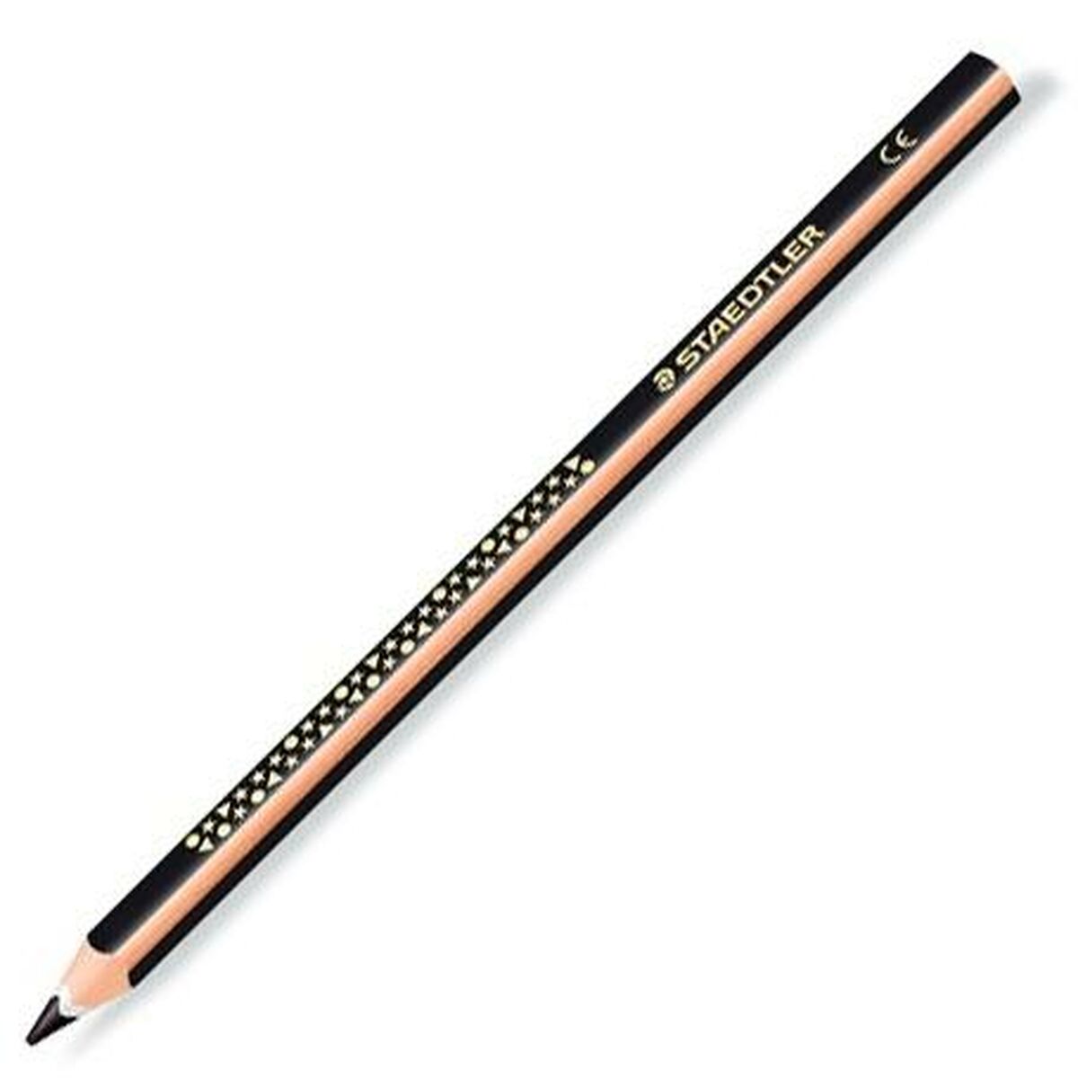 Färgpennor Staedtler Jumbo Noris Svart (12 antal)-Kontor och Kontorsmaterial, konst och hantverk-Staedtler-peaceofhome.se