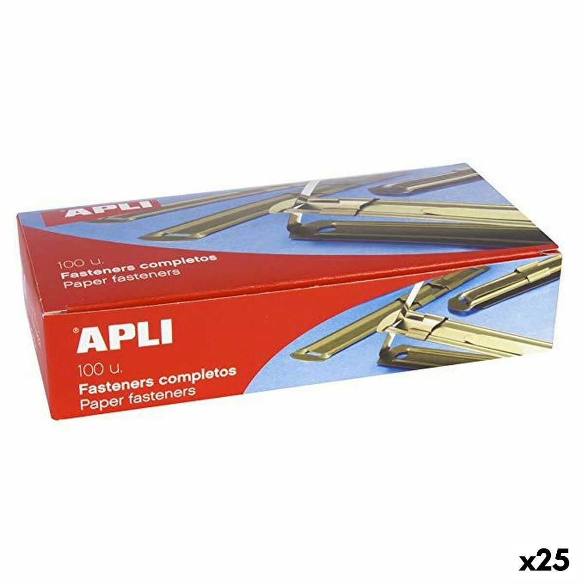Fästanordning Apli Gyllene (25 antal)-Kontor och Kontorsmaterial, Kontorsmaterial-Apli-peaceofhome.se