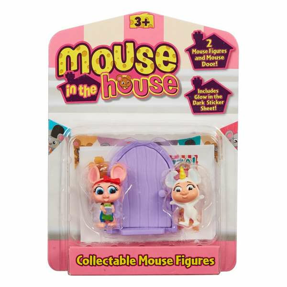 Figurer Bandai Mouse in the house 3 Delar 10 x 14 x 3,5 cm-Leksaker och spel, Dockor och actionfigurer-Bandai-peaceofhome.se