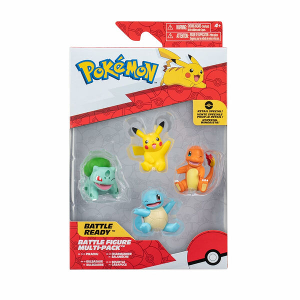 Figurer Pokémon Kanto 5 cm 4 Delar-Leksaker och spel, Dockor och actionfigurer-Pokémon-peaceofhome.se