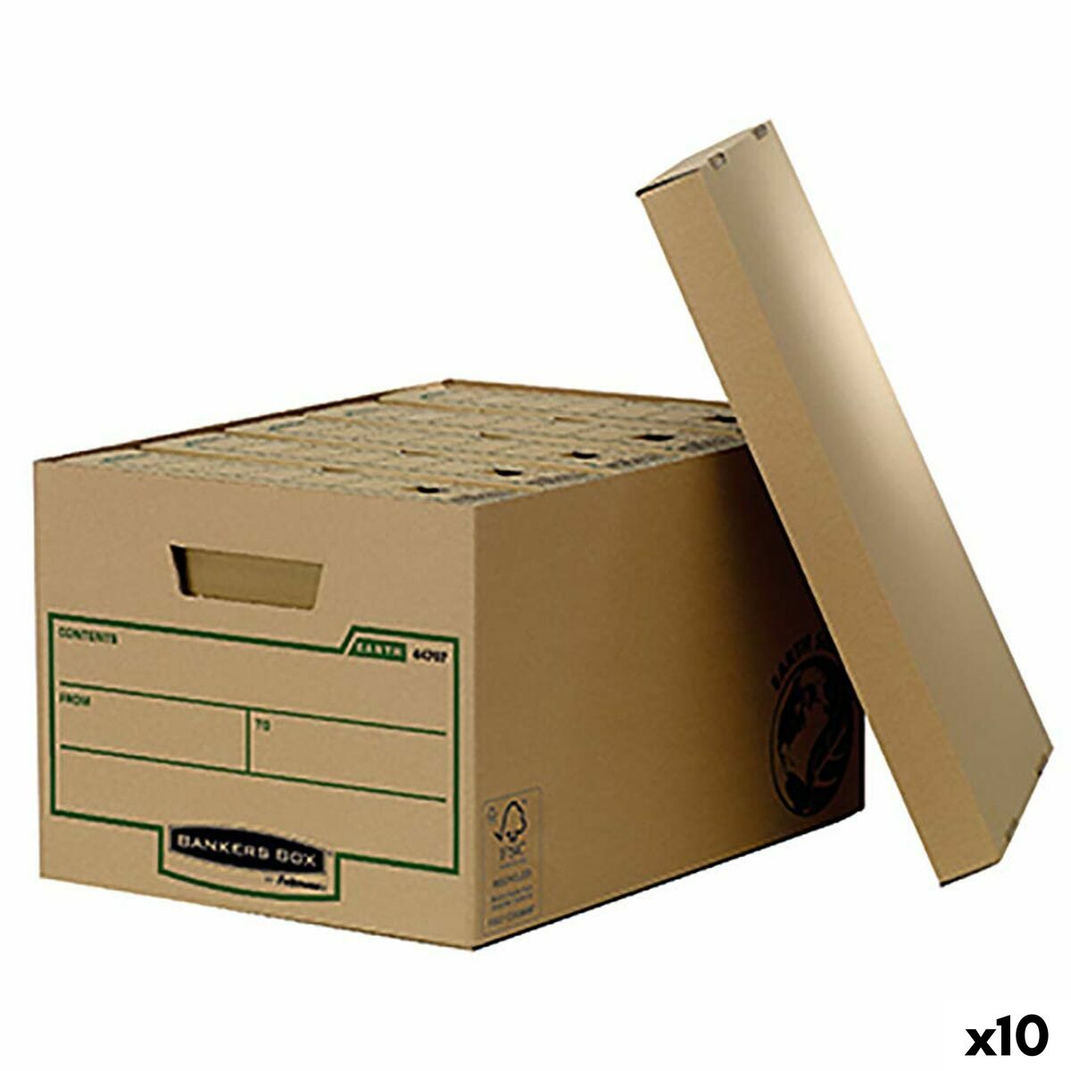 Filbox Fellowes 10 antal (27,1 x 33,5 x 47 cm)-Kontor och Kontorsmaterial, Kontorsmaterial-Fellowes-peaceofhome.se