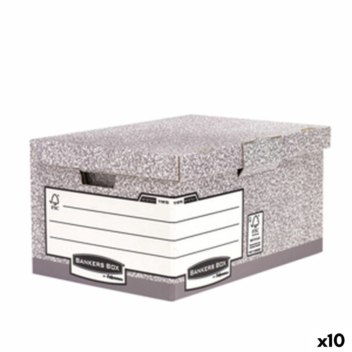 Filbox Fellowes Grå 10 antal (31 x 39 x 56 cm)-Kontor och Kontorsmaterial, Kontorsmaterial-Fellowes-peaceofhome.se
