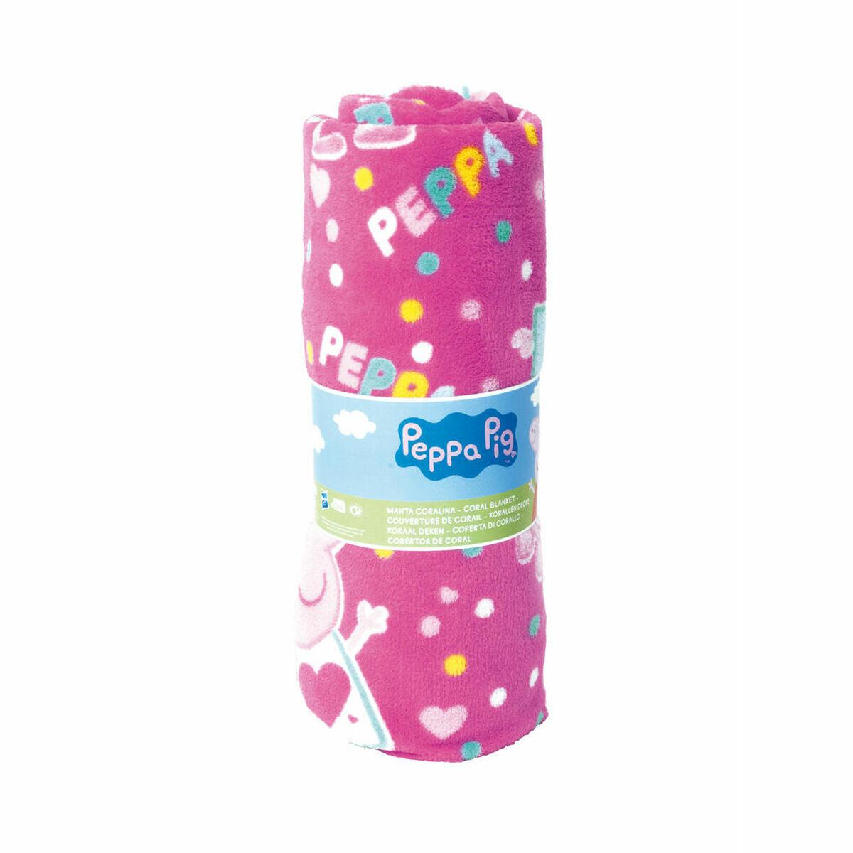 Filt Peppa Pig Cosy Corner Rosa (95 x 150 cm)-Hem och matlagning, Mjuk inredning-Peppa Pig-peaceofhome.se