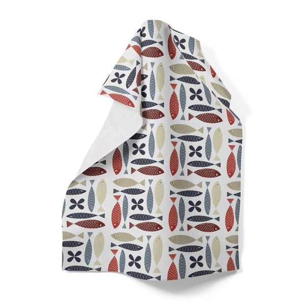 Fina fisken kökshandduk-Heminredning-Arvidssons Textil-peaceofhome.se