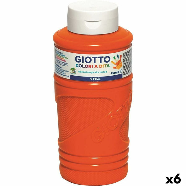 Fingerfärg Giotto Orange 750 ml (6 antal)-Leksaker och spel, Kreativa aktiviteter-Giotto-peaceofhome.se