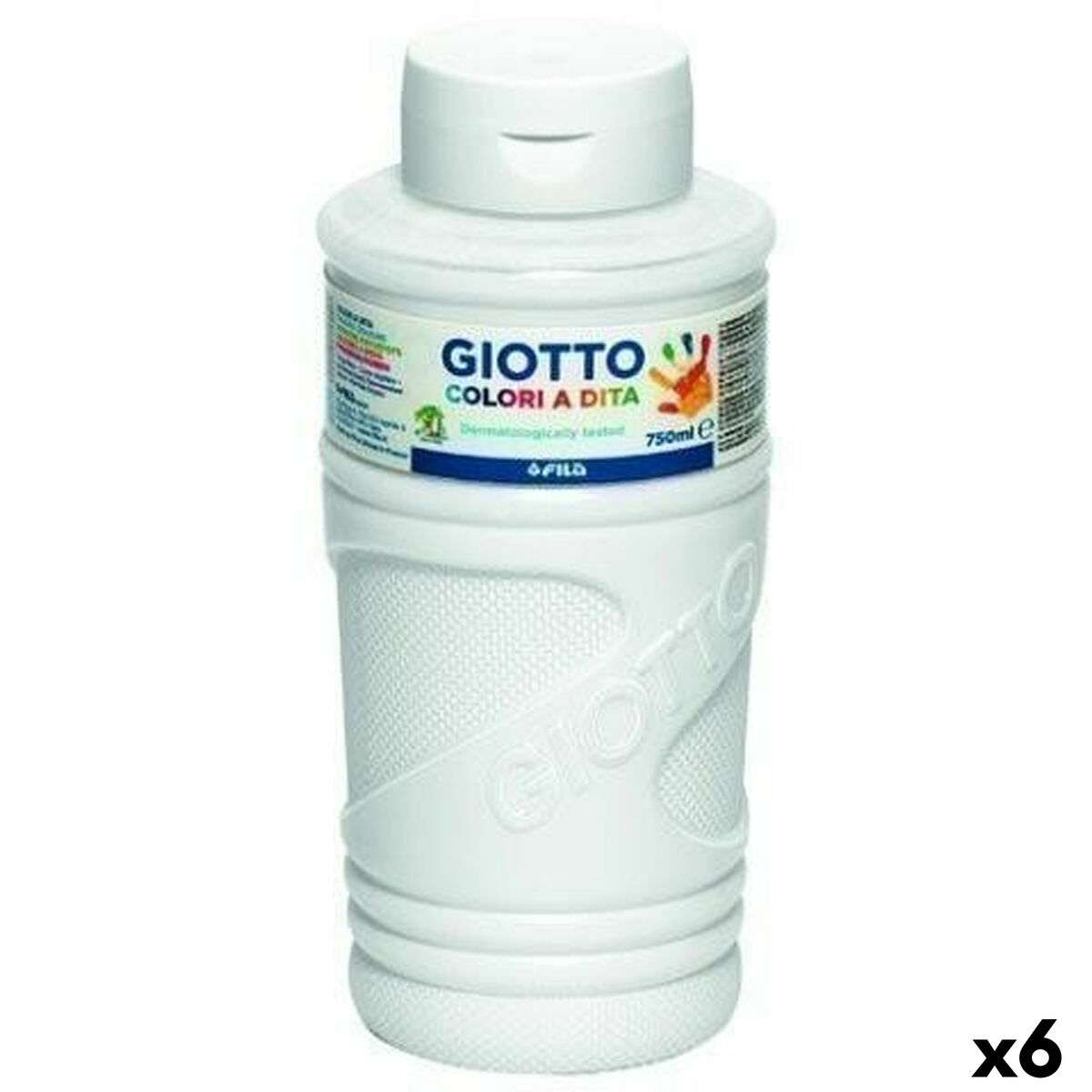 Fingerfärg Giotto Vit 750 ml (6 antal)-Kontor och Kontorsmaterial, konst och hantverk-Giotto-peaceofhome.se