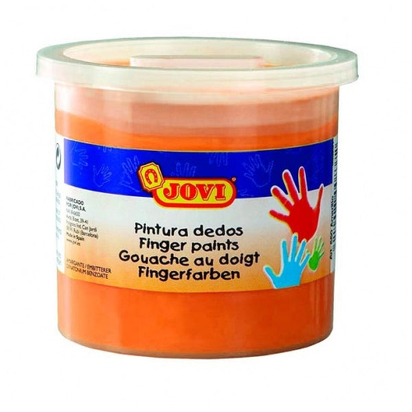 Fingerfärg Jovi 5 antal Fingerfärg Orange 125 ml-Kontor och Kontorsmaterial, konst och hantverk-Jovi-peaceofhome.se
