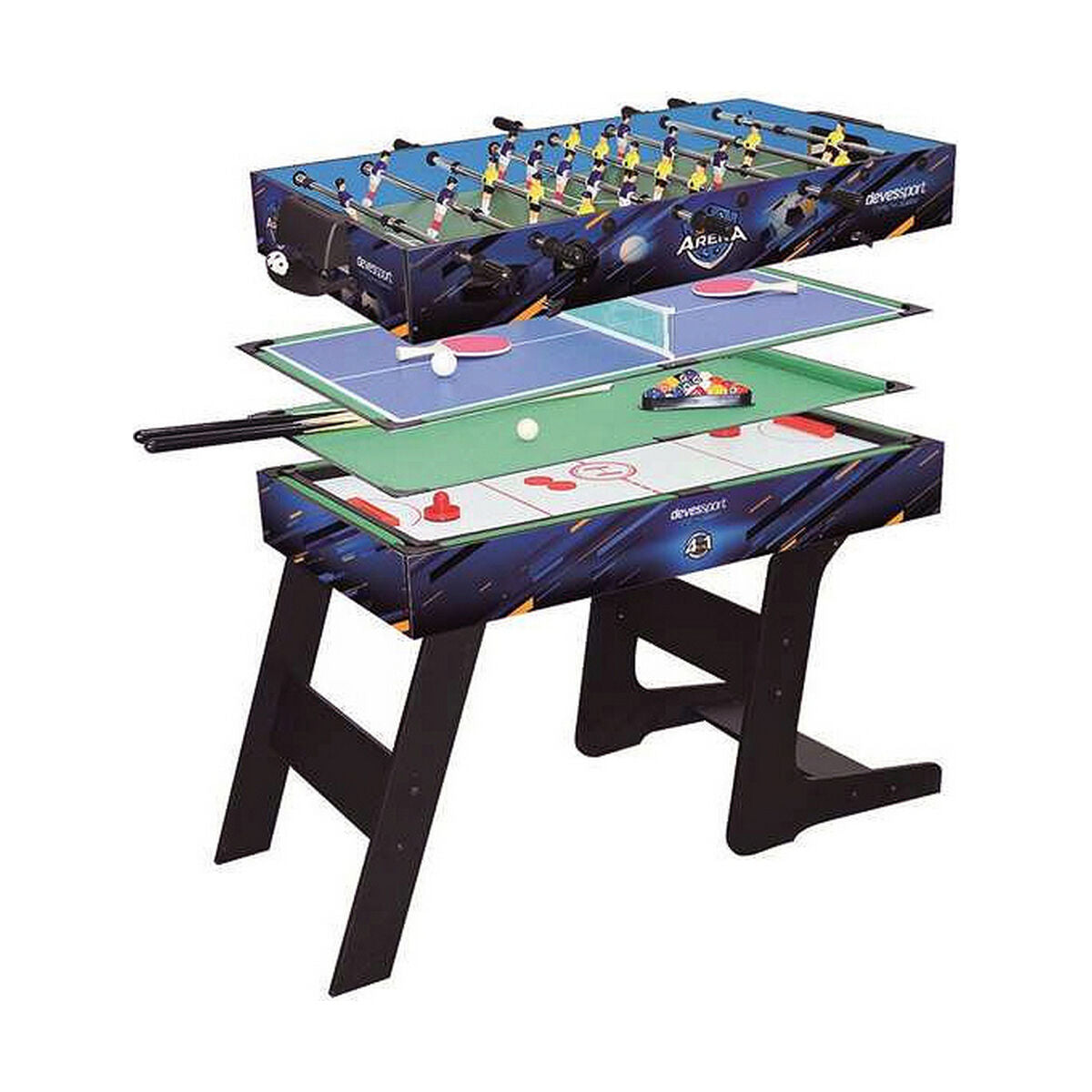 Flerspelsbord Hopfällbar 4-i-1 115,5 x 63 x 16,8 cm Trä MDF-Leksaker och spel, Spel och tillbehör-BigBuy Fun-peaceofhome.se