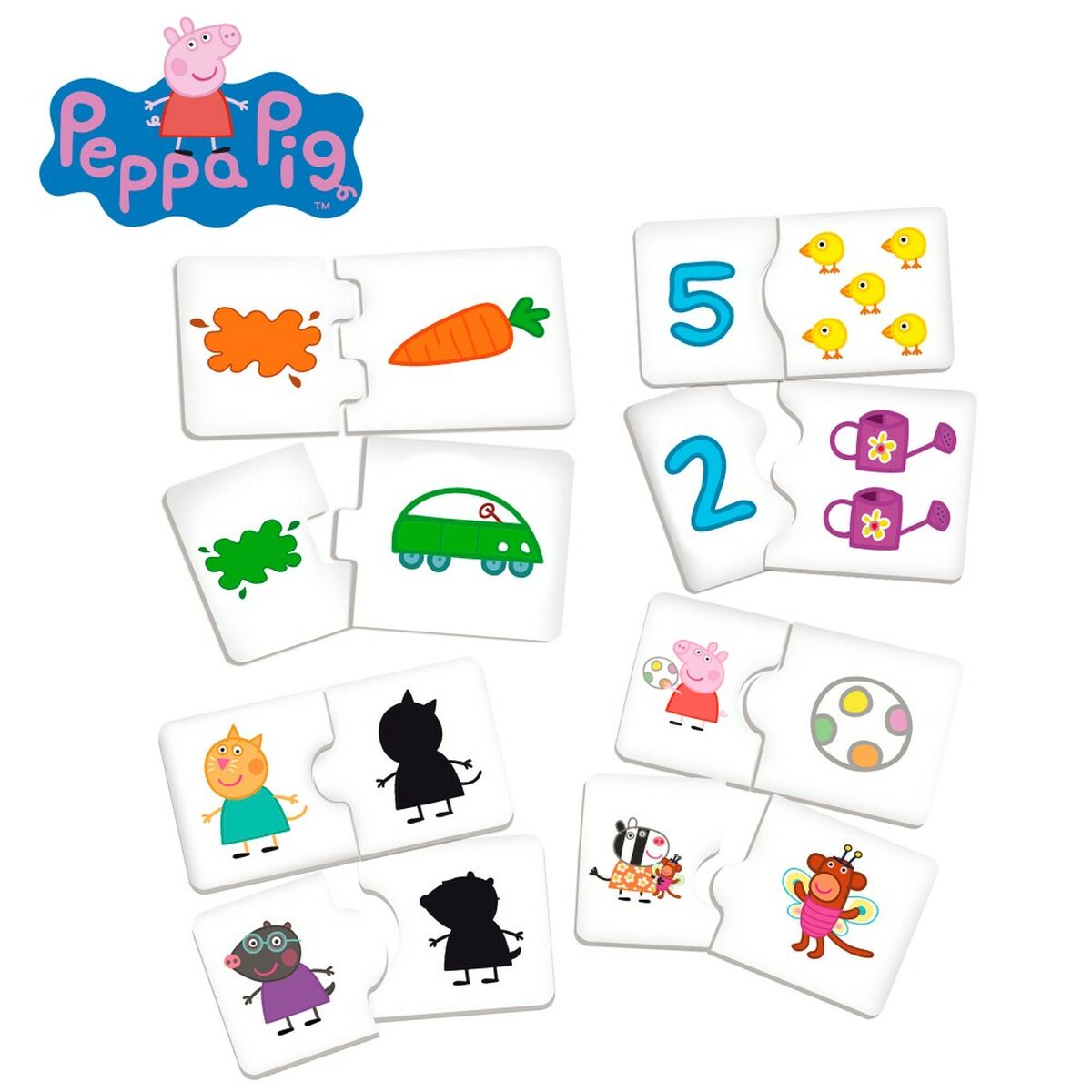 Flerspelsbord Peppa Pig (6 antal)-Leksaker och spel, Sport och utomhus-Peppa Pig-peaceofhome.se