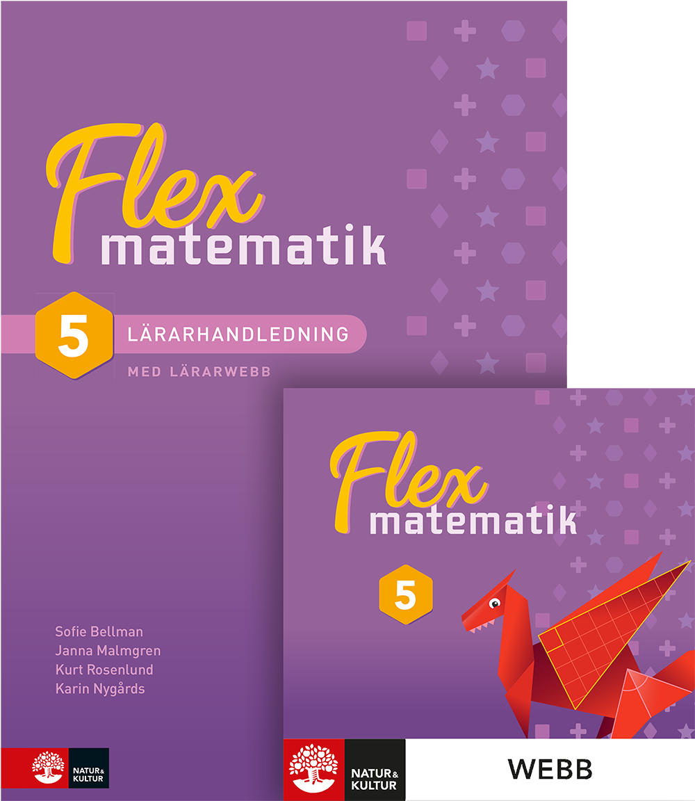 Flex Matematik åk 5 Lärarhandledning + webb-Digitala böcker-Natur & Kultur Digital-peaceofhome.se