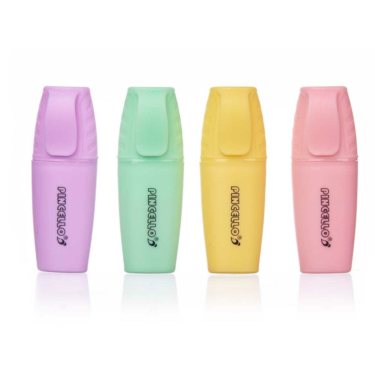 Fluorescerande markörsuppsättning Pincello Gul Multicolour Rosa Violett Mint (12 antal)-Kontor och Kontorsmaterial, Kulspetspennor, pennor och skrivverktyg-Pincello-peaceofhome.se