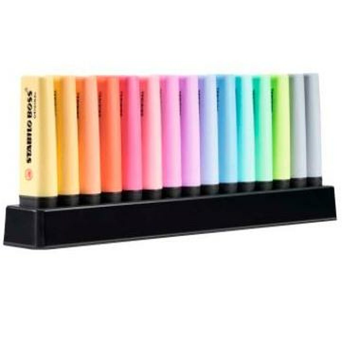 Fluorescerande markörsuppsättning Stabilo Boss Multicolour (5 antal)-Kontor och Kontorsmaterial, Kulspetspennor, pennor och skrivverktyg-Stabilo-peaceofhome.se