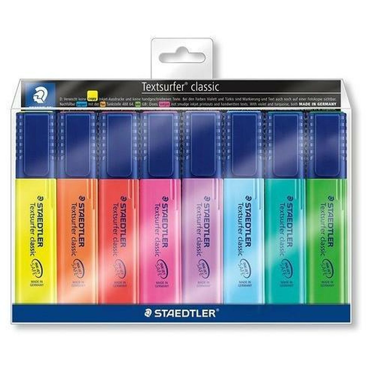 Fluorescerande markörsuppsättning Staedtler Textsurfer Classic Multicolour (5 antal)-Kontor och Kontorsmaterial, Kulspetspennor, pennor och skrivverktyg-Staedtler-peaceofhome.se