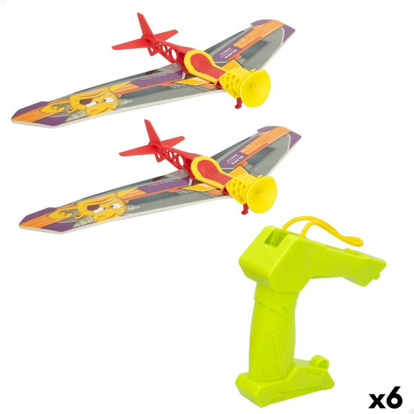Flygplan Colorbaby Let's Fly Kastare 14,5 x 3,5 x 25 cm (6 antal)-Leksaker och spel, Fordon-Colorbaby-peaceofhome.se