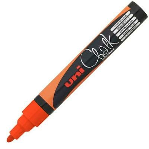 Flytande kritamarkör Uni-Ball PWE-5M Orange (6 Delar)-Kontor och Kontorsmaterial, Kulspetspennor, pennor och skrivverktyg-Uni-Ball-peaceofhome.se