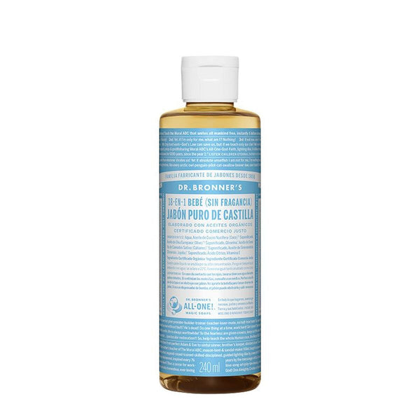 Flytande tvål Dr Bronner's 240 ml Neutral-Bebis, Hygien och vård-Dr Bronner's-peaceofhome.se