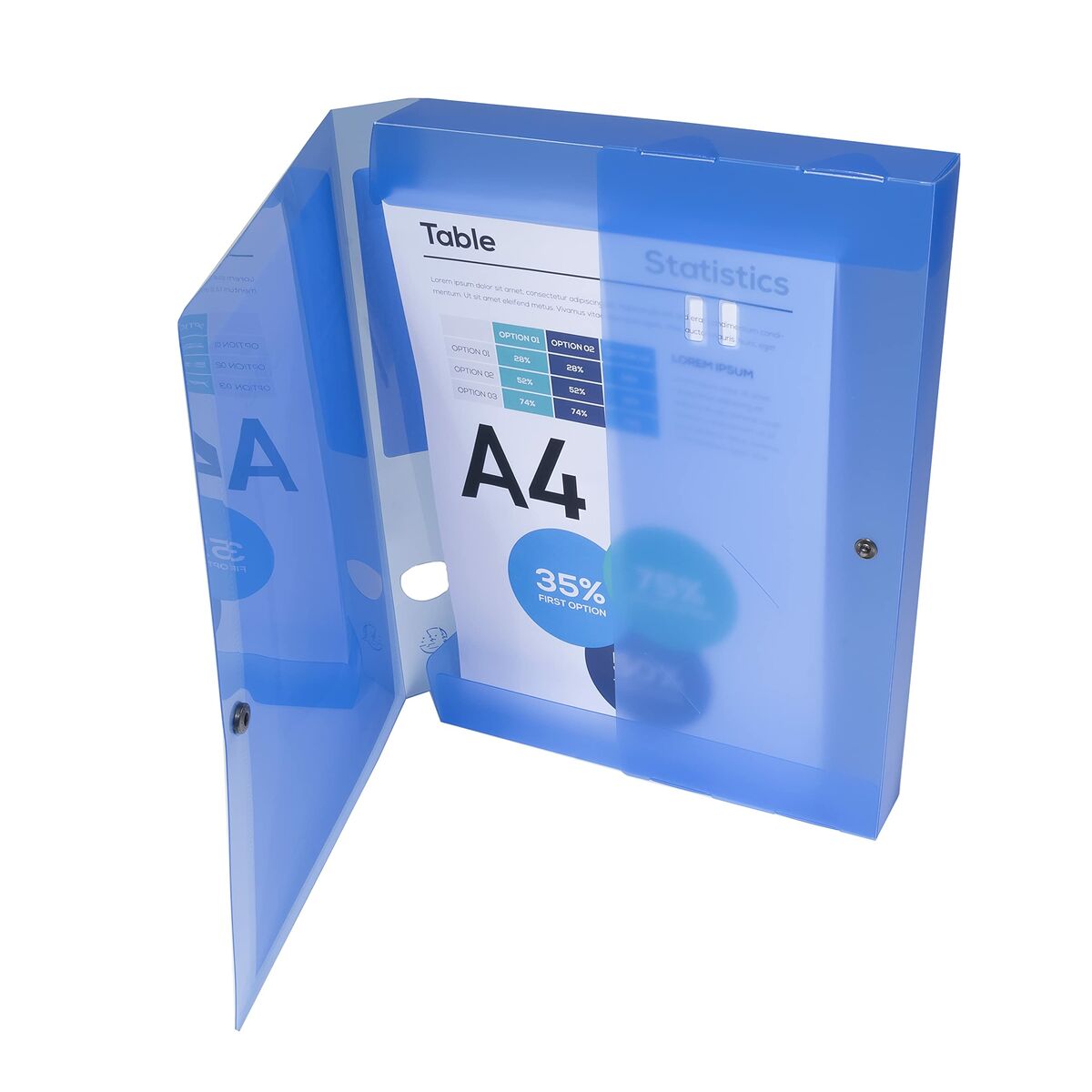 Folder Exacompta Blå A4 (5 antal)-Kontor och Kontorsmaterial, Kontorsmaterial-Exacompta-peaceofhome.se
