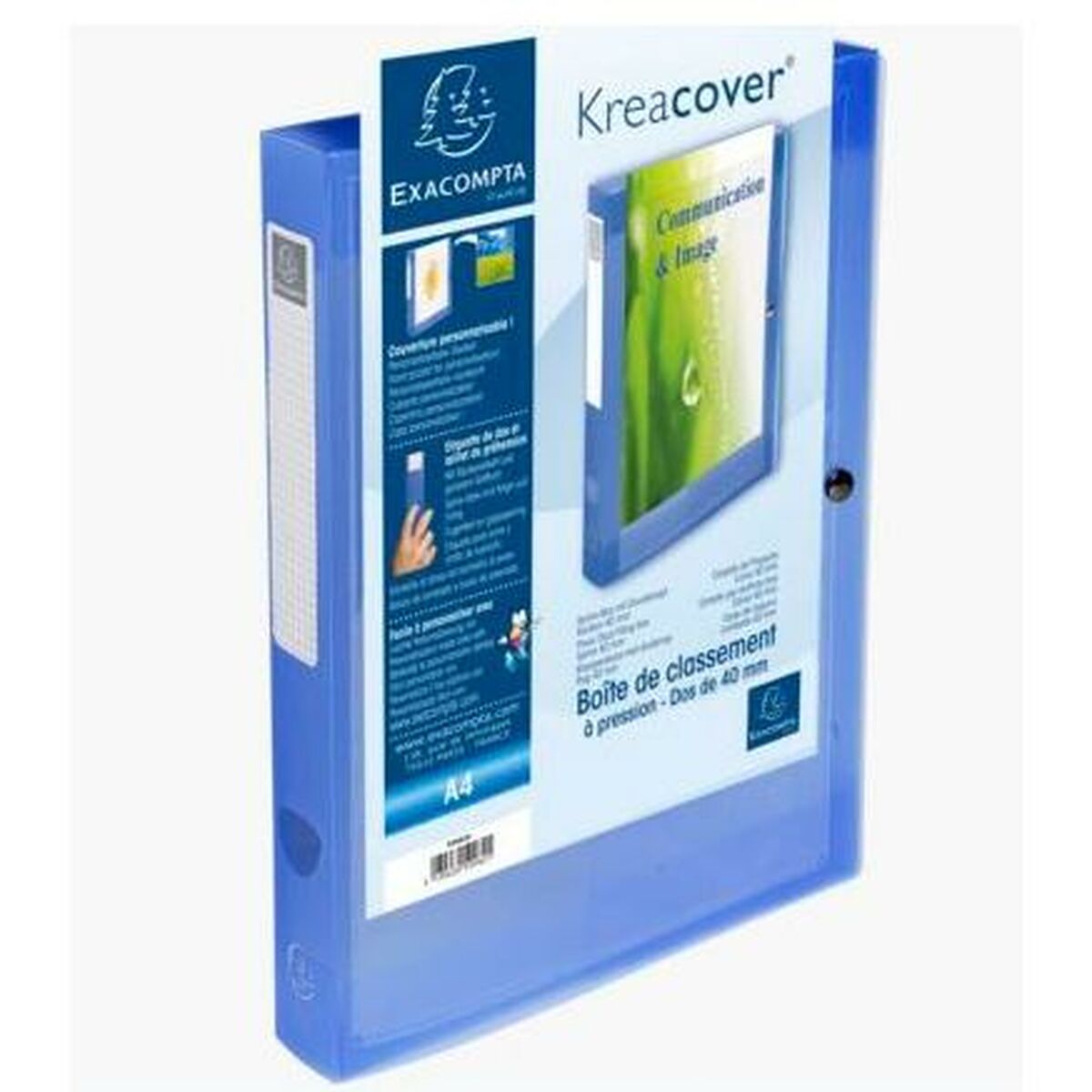Folder Exacompta Blå A4 (5 antal)-Kontor och Kontorsmaterial, Kontorsmaterial-Exacompta-peaceofhome.se