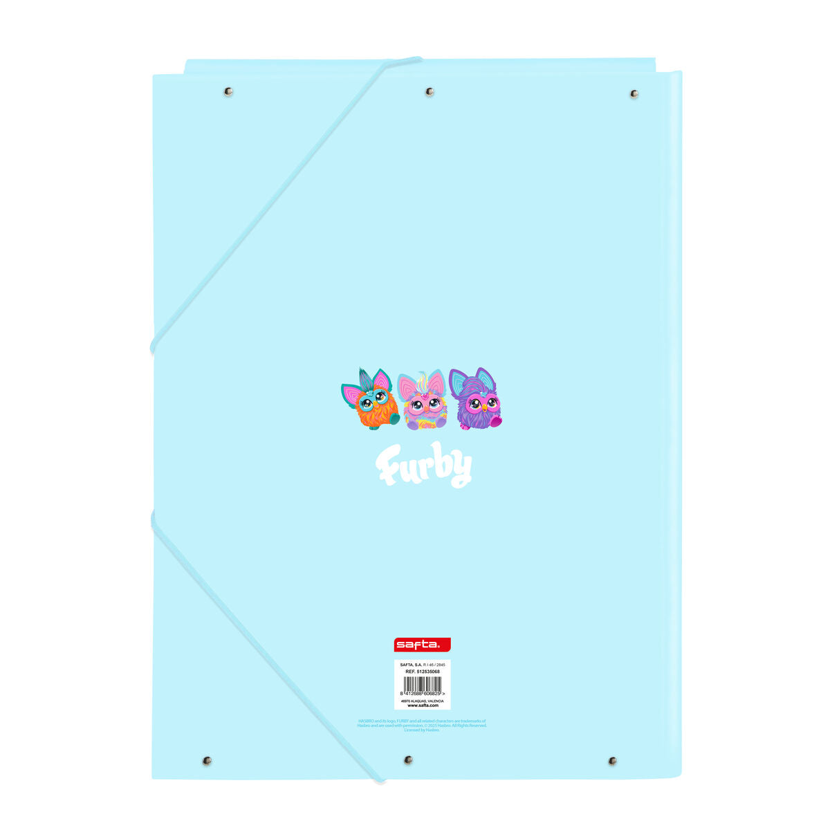Folder Furby Himmelsblå A4-Kontor och Kontorsmaterial, Kontorsmaterial-Furby-peaceofhome.se