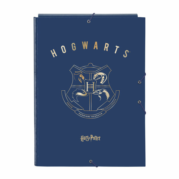 Folder Harry Potter Magical Brun Marinblå A4 (26 x 33.5 x 2.5 cm)-Kontor och Kontorsmaterial, Kontorsmaterial-Harry Potter-peaceofhome.se
