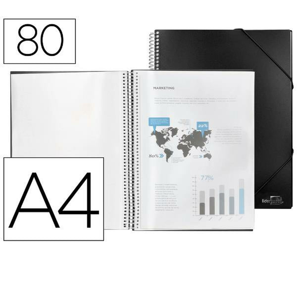 Folder Liderpapel EC35 Svart A4-Kontor och Kontorsmaterial, Kontorsmaterial-Liderpapel-peaceofhome.se