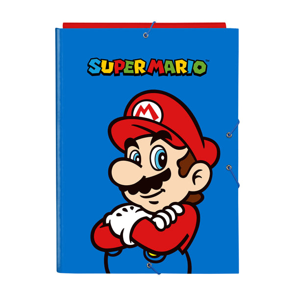 Folder Super Mario Play Blå Röd A4-Kontor och Kontorsmaterial, Kontorsmaterial-Super Mario-peaceofhome.se