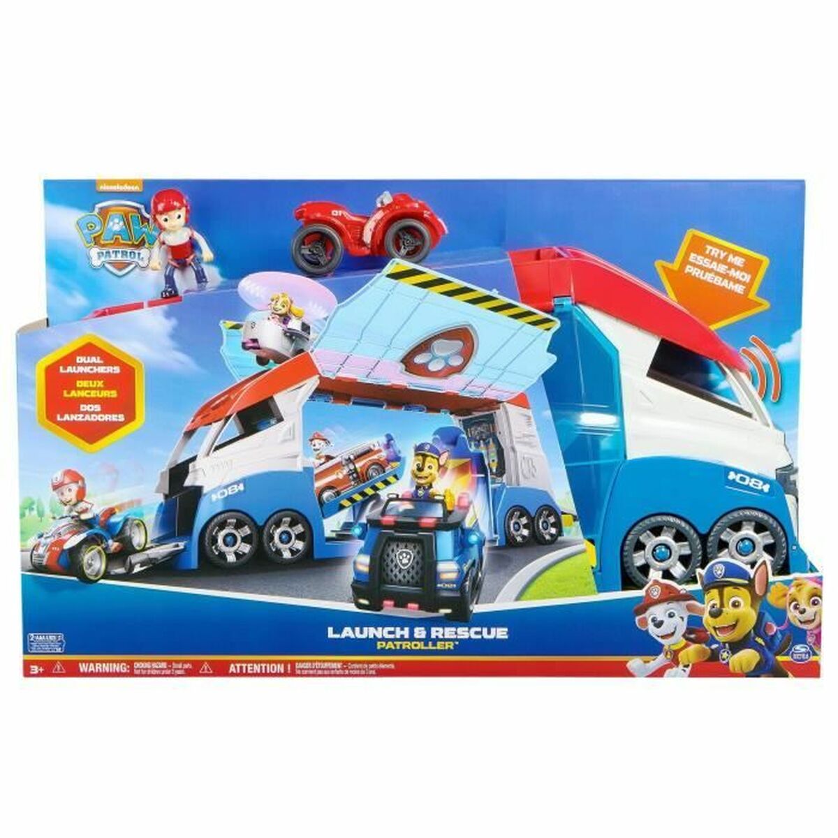 Fordonsbil The Paw Patrol Multicolour (3 antal)-Leksaker och spel, Fordon-The Paw Patrol-peaceofhome.se