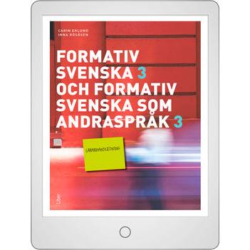 Formativ svenska 3 och Formativ svenska som andraspråk 3 Lärarhandledning (nedladdningsbar)-Digitala böcker-Liber-peaceofhome.se