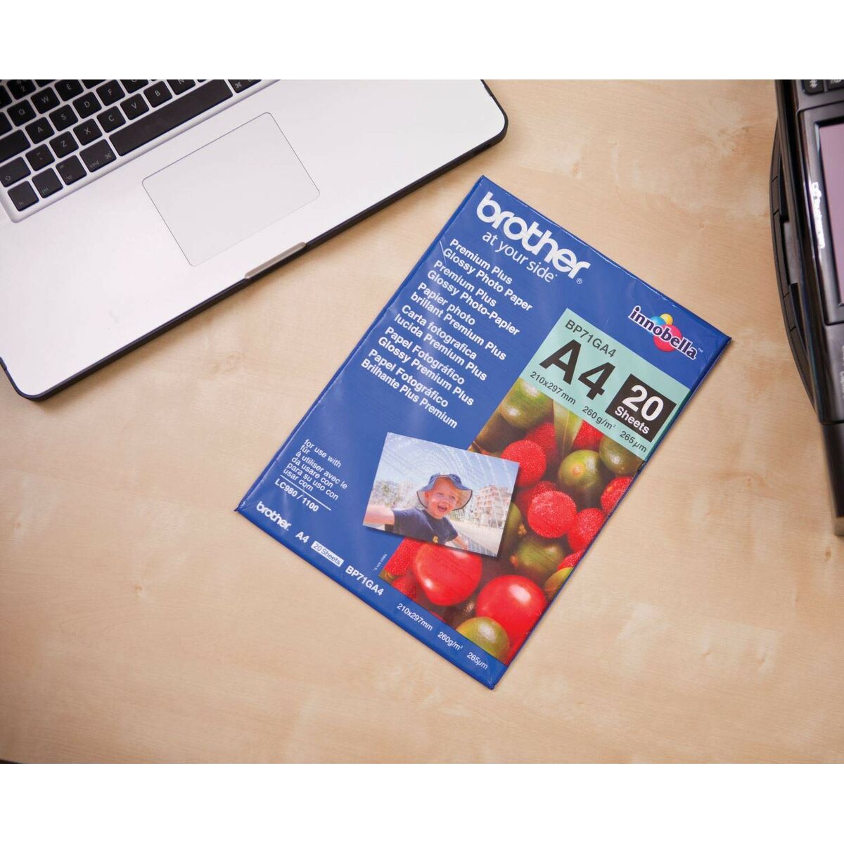 Fotopapper Blankt Brother BP71GA4 A4 20 Blad-Kontor och Kontorsmaterial, Pappersprodukter för kontoret-Brother-peaceofhome.se
