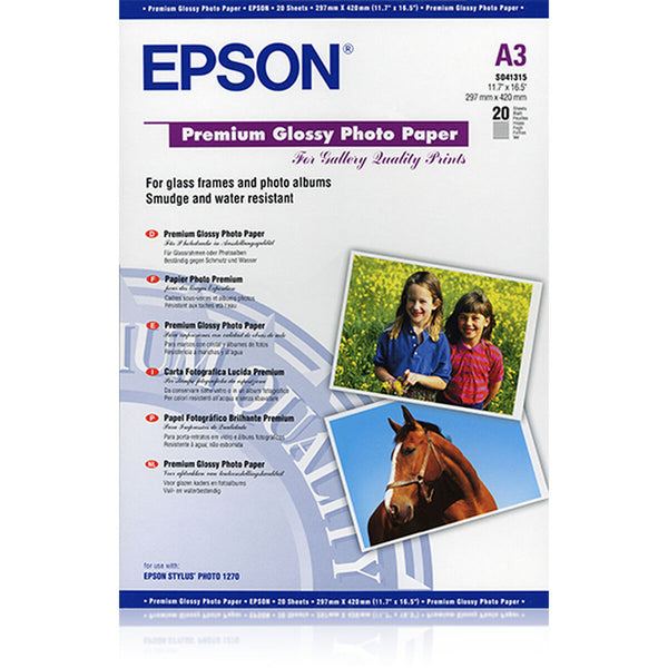 Fotopapper Blankt Epson 2357125 A3 20 Blad-Kontor och Kontorsmaterial, Pappersprodukter för kontoret-Epson-peaceofhome.se