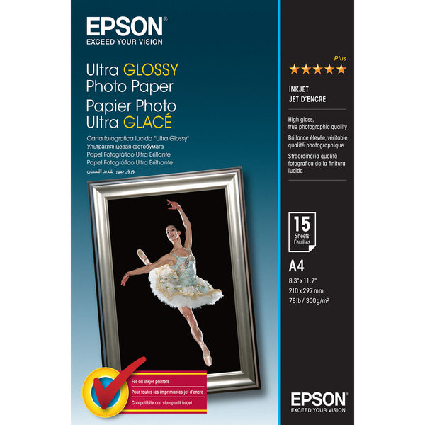 Fotopapper Blankt Epson 2359997 A4 (1 antal)-Kontor och Kontorsmaterial, Pappersprodukter för kontoret-Epson-peaceofhome.se