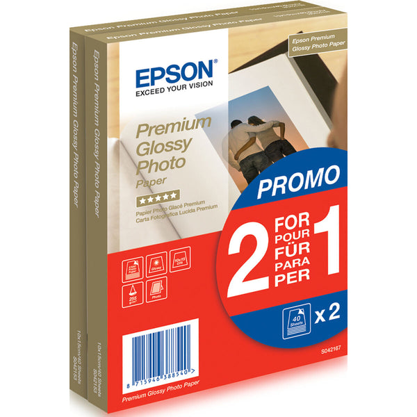 Fotopapper Blankt Epson 235B904 80 Blad (1 antal)-Kontor och Kontorsmaterial, Pappersprodukter för kontoret-Epson-peaceofhome.se