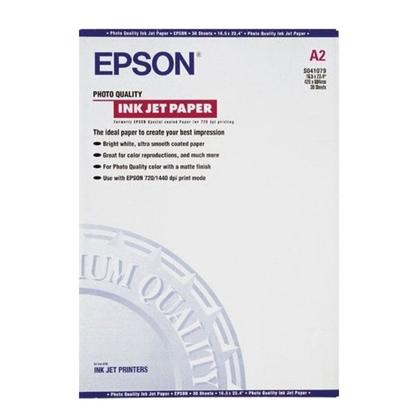 Fotopapper Blankt Epson C13S041079 (1 antal) (30 antal)-Kontor och Kontorsmaterial, Pappersprodukter för kontoret-Epson-peaceofhome.se
