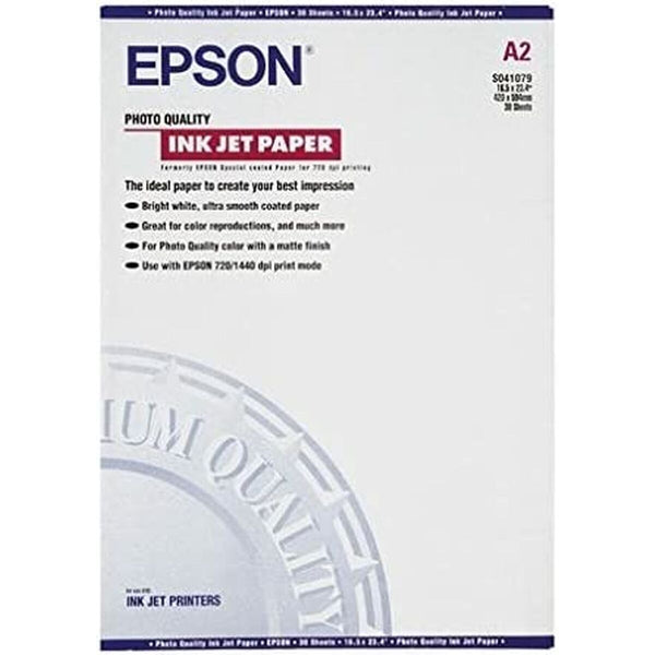 Fotopapper Blankt Epson C13S041079-Kontor och Kontorsmaterial, Pappersprodukter för kontoret-Epson-peaceofhome.se