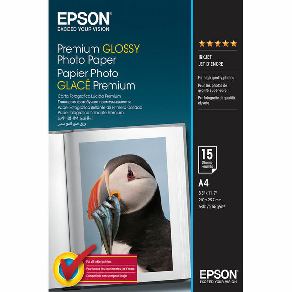 Fotopapper Blankt Epson C13S042155 A4-Kontor och Kontorsmaterial, Pappersprodukter för kontoret-Epson-peaceofhome.se
