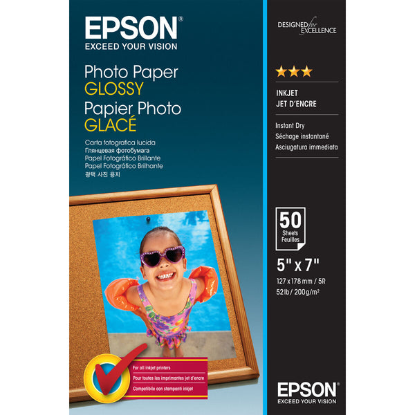 Fotopapper Blankt Epson C13S042545 50 Blad 13 x 18 cm (1 antal)-Kontor och Kontorsmaterial, Pappersprodukter för kontoret-Epson-peaceofhome.se
