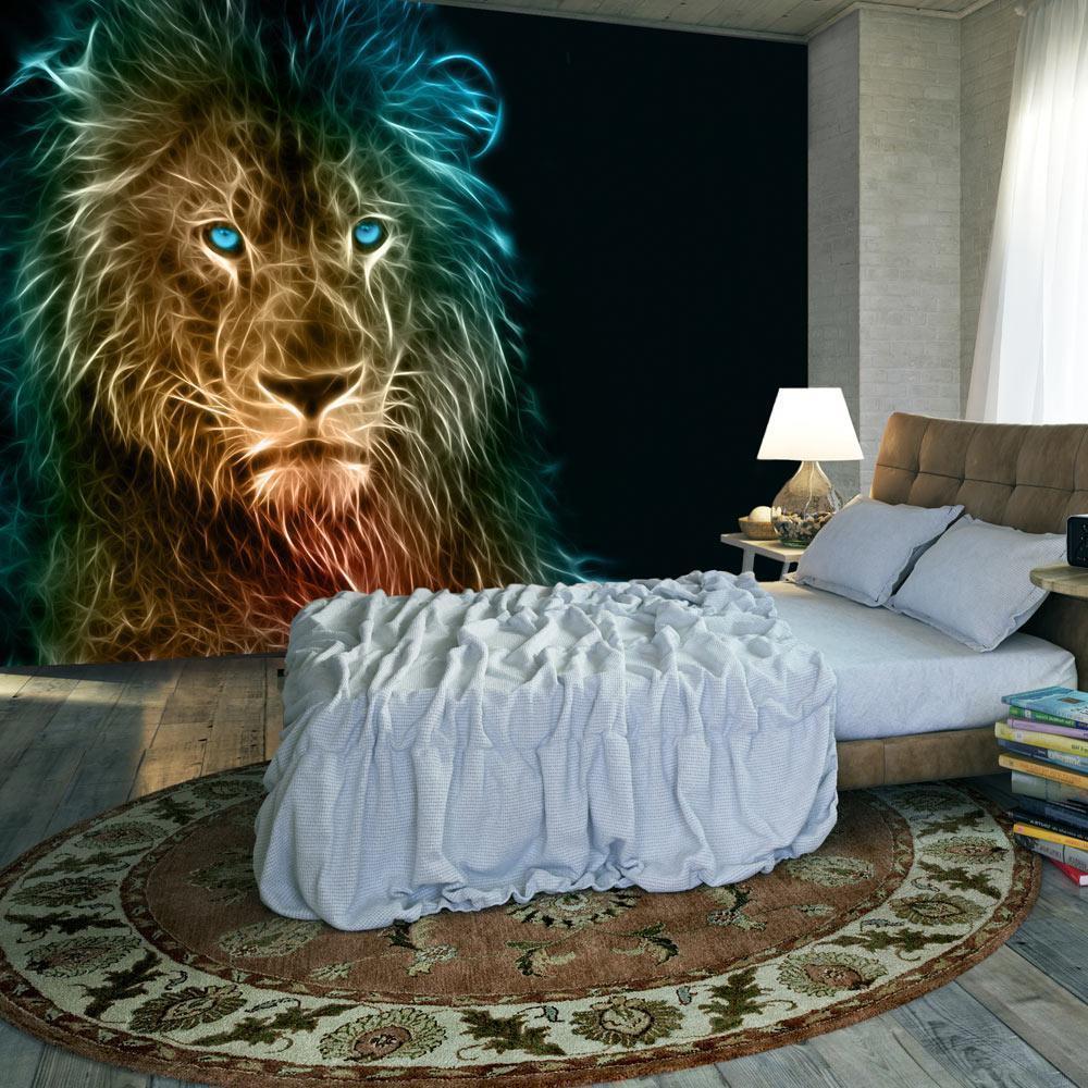 Fototapet - Abstract lion-Fototapeter-Artgeist-peaceofhome.se