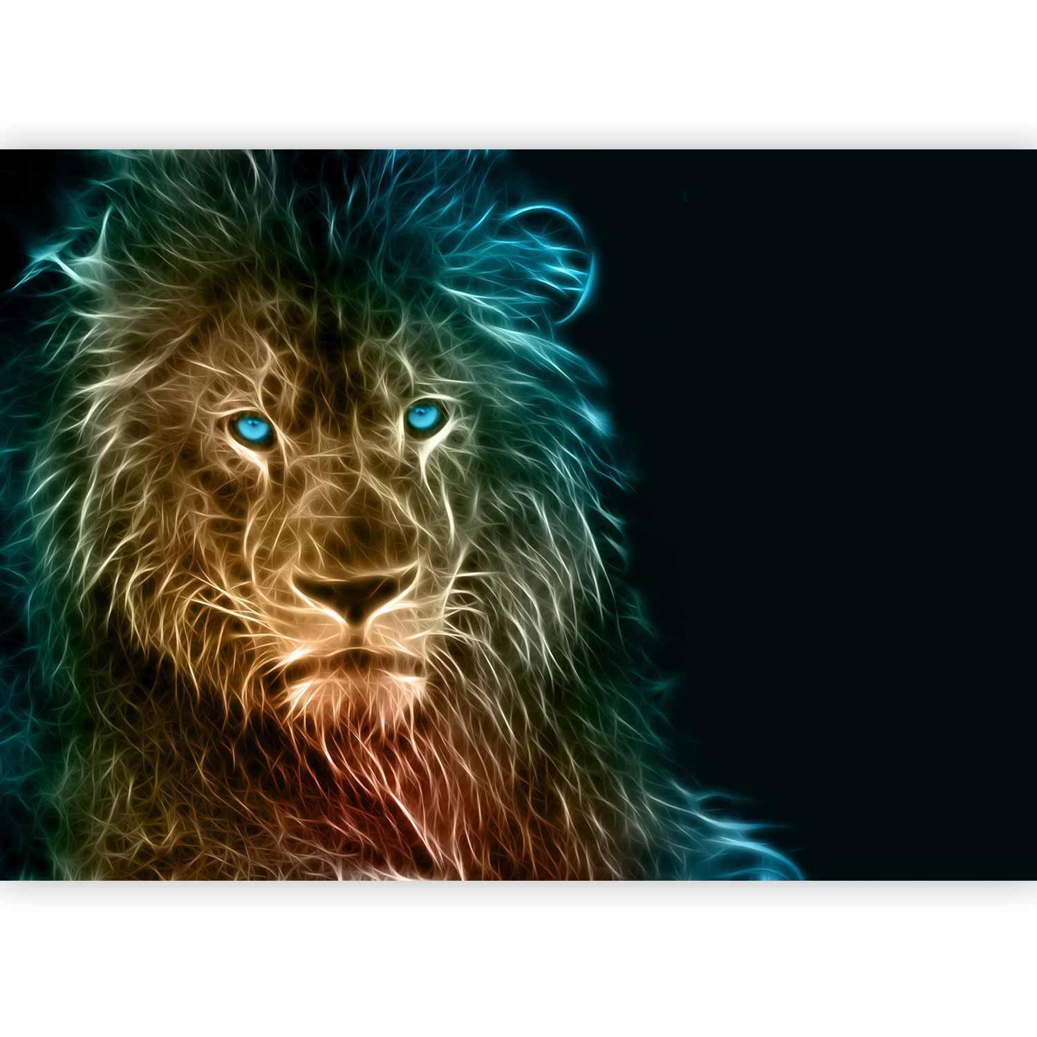 Fototapet - Abstract lion-Fototapeter-Artgeist-peaceofhome.se