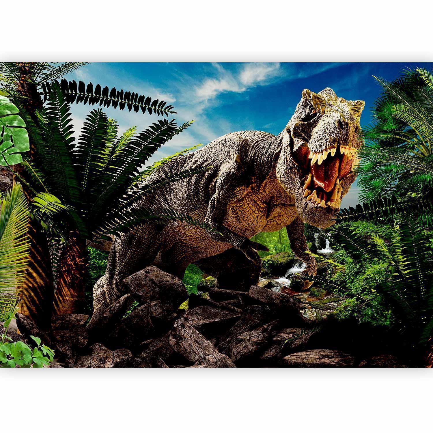 Fototapet - Angry Tyrannosaur-Fototapeter-Artgeist-peaceofhome.se