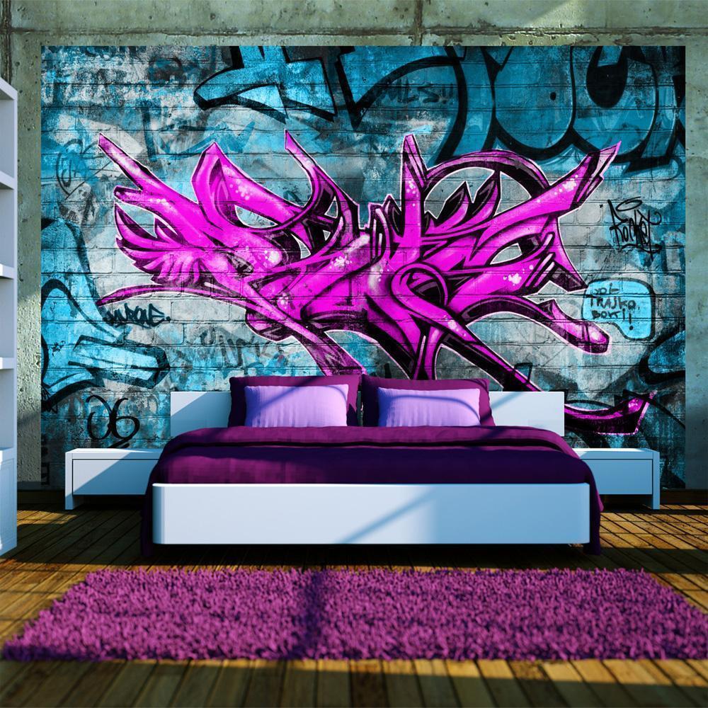 Fototapet - Anonymous graffiti-Fototapeter-Artgeist-peaceofhome.se