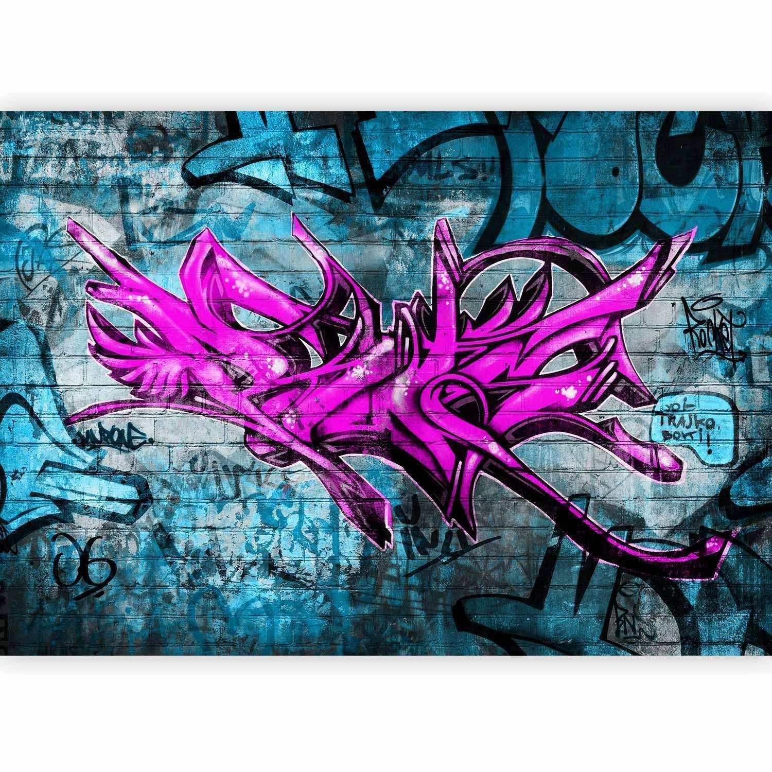 Fototapet - Anonymous graffiti-Fototapeter-Artgeist-peaceofhome.se