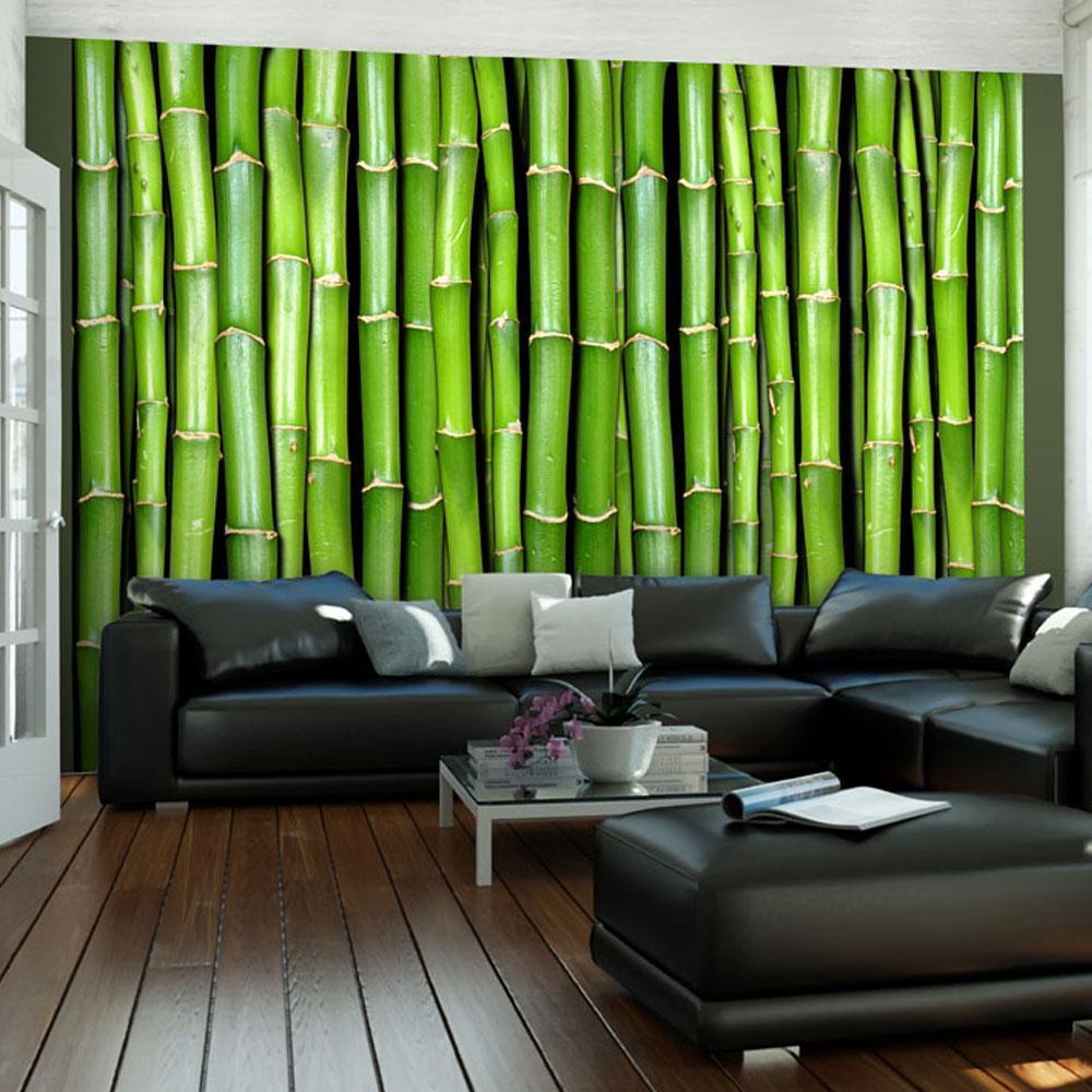 Fototapet - Bamboo wall-Fototapeter-Artgeist-peaceofhome.se