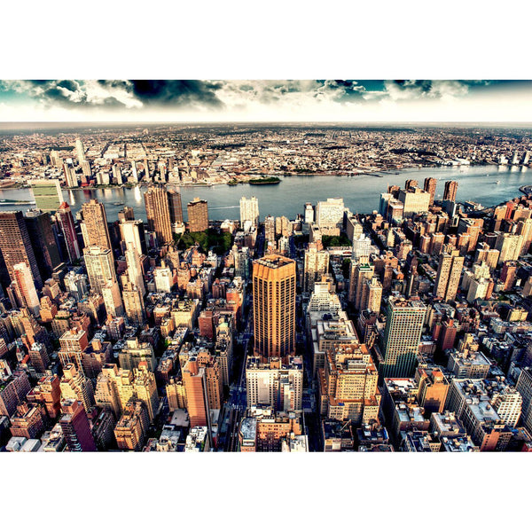 Fototapet - Bird's Eye View of New York-Fototapeter-Artgeist-peaceofhome.se