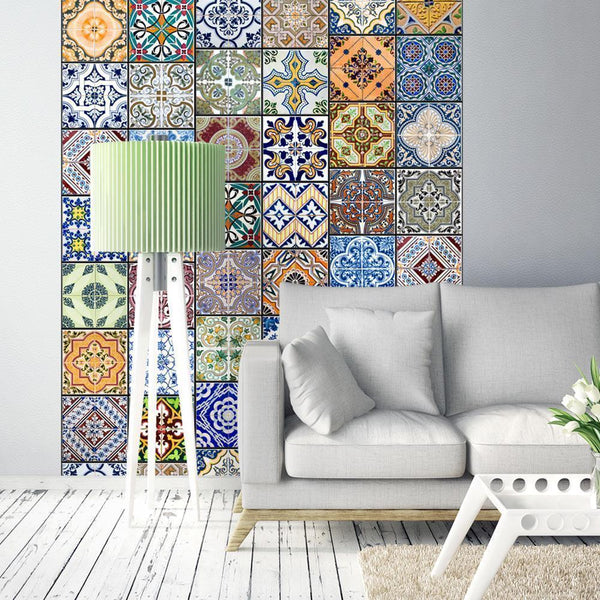 Fototapet - Colorful Mosaic-Tapeter-Artgeist-50x1000-peaceofhome.se