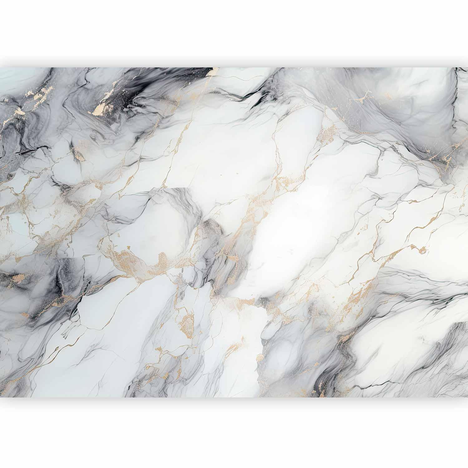 Fototapet - Elegant Marble - Stone Structures in Neutral Colours-Fototapeter-Artgeist-peaceofhome.se