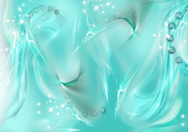 Fototapet - Enchanted Turquoise-Fototapeter-Artgeist-peaceofhome.se